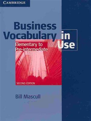 Business Vocabulary in USE Elementary to Pre-inter - Bill Mascull