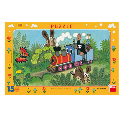 Dino Toys Puzzle Krtko a lokomotíva 15 Dino