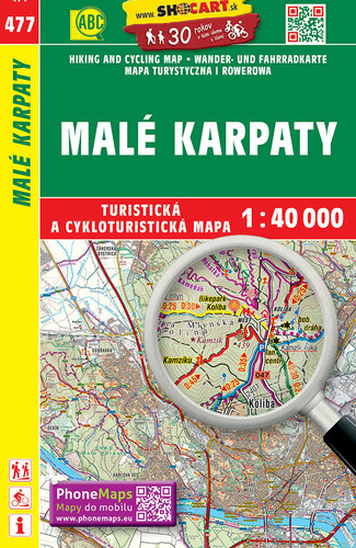 Malé Karpaty 1: 40 000 turistická mapa 477
