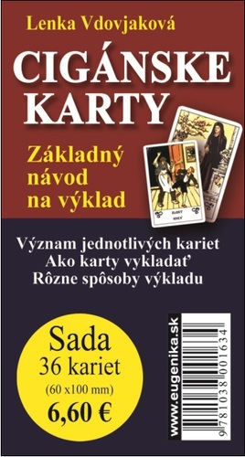 Cigánske karty - 36 kariet + brožúra - Lenka Vdovjaková