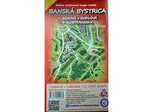 Mapa Banská Bystrica - Sásová, Rudlová, Kostiviarska - III. vydanie, 2013