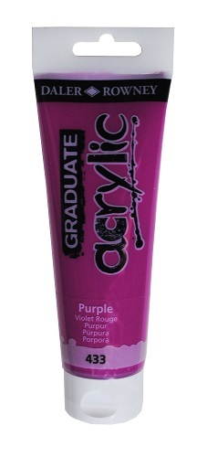 Daler-Rowney D&R Graduate akrylová farba Purple 120 ml