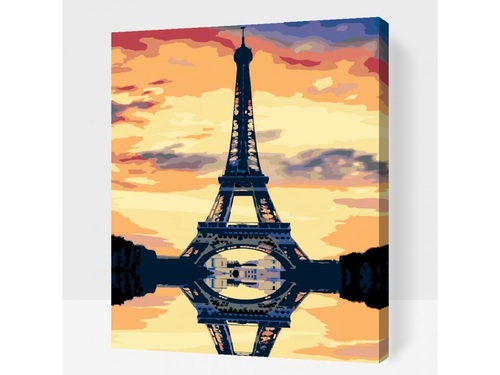 vymalujsisam Maľovanie podľa čísiel Eiffelova veža (40x50cm)
