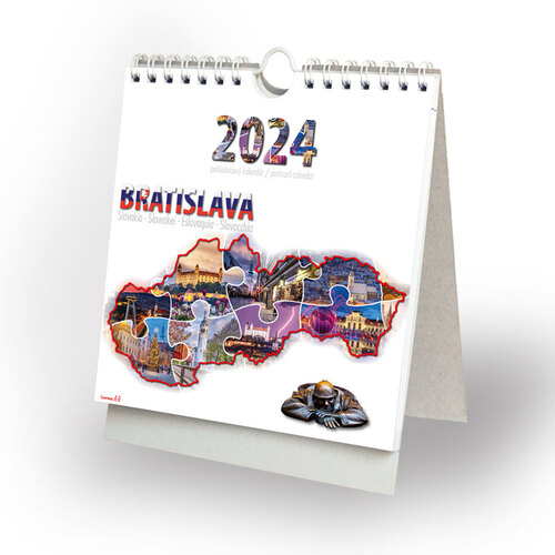 tvorme s.r.o. Pohľadnicový kalendár Bratislava 2024