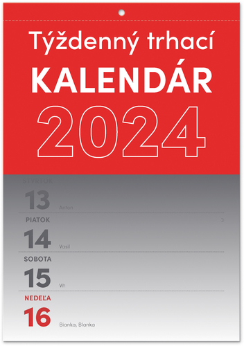 Presco Group Nástenný kalendár Trhací týždenný 2024 SK, A5