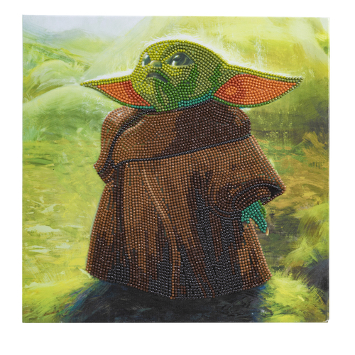 Craft Buddy Obraz Baby Yoda Star Wars (30x30 cm) vykladanie z diamantov