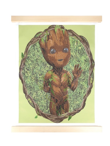 Craft Buddy Obraz v lištách Groot Marvel (35x45 cm) vykladanie z diamantov