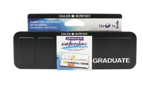 Daler-Rowney D&R Graduate akvarelová cestovná sada 12HP, štetec