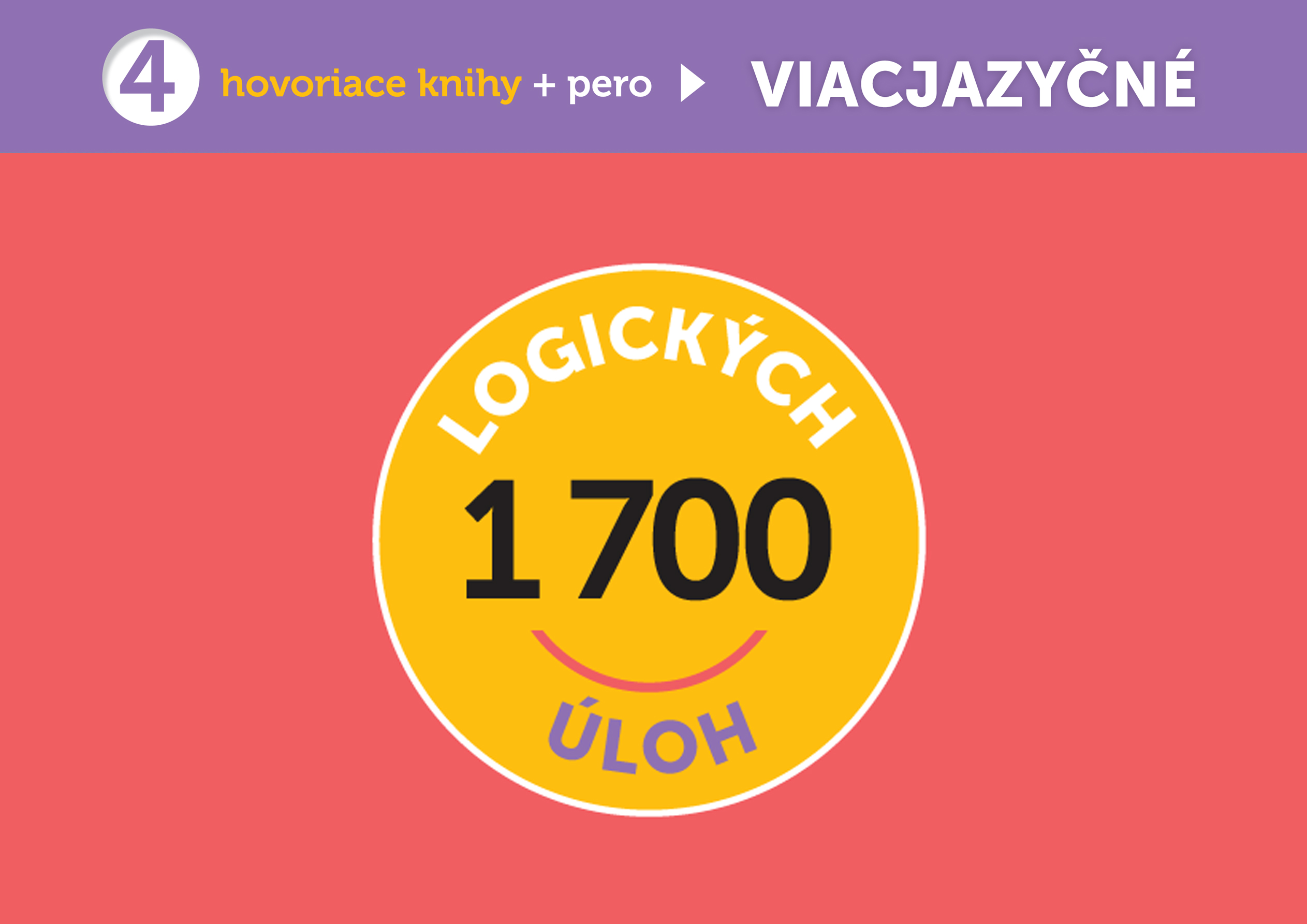 Geniuso: Viacjazyčný balíček TADA 4 (4 hovoriace knihy + pero)