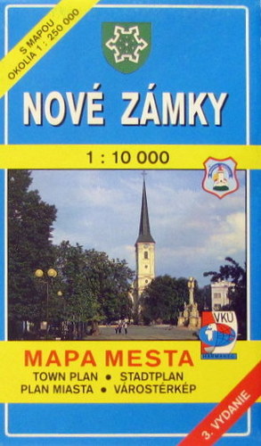 Nové Zámky 1 : 10 000 Mapa mesta Town plan Stadtplan Plan miasta Várostérkép