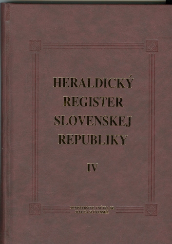 Heraldický register Slovenskej republiky IV