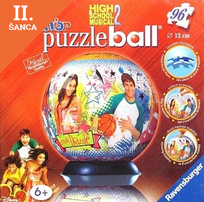 Lacná hra Puzzleball 96 - High School Musical 2