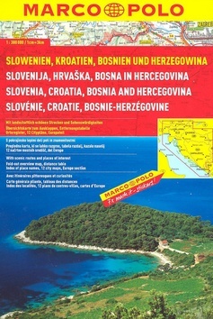 Slowenien, Kroatien, Bosnien und Herzegowina 1:300 000