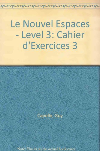 Le Nouvel Espaces 3 Exercices