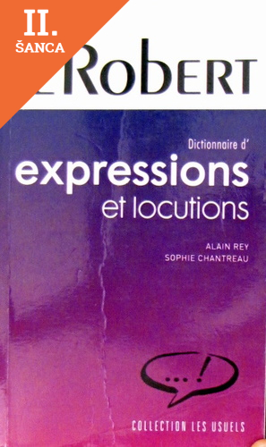 Lacná kniha Dictionnaire des Expressions et Locutions