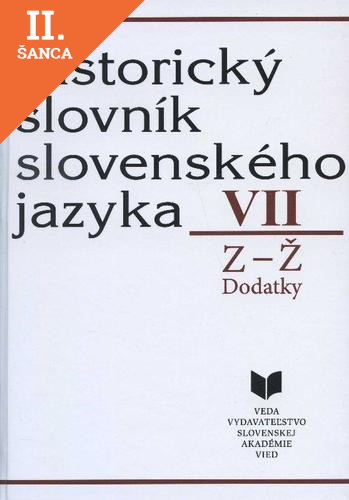 Lacná kniha Historický slovník slovenského jazyka VII (Z - Ž)