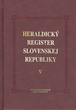 Kniha Heraldický register SR V - Ladislav Vrteľ