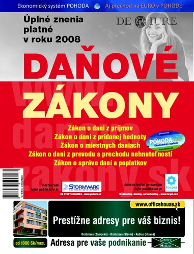 Daňové zákony - Úplné znenia platné v roku 2008