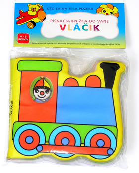 Pískacia knižka do vane - Vláčik