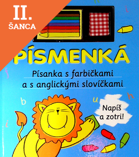 Lacná kniha Písmenká - Písanka s farbičkami a s anglickými slovíčkami