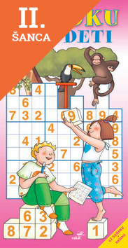 Lacná kniha Sudoku pre deti červená