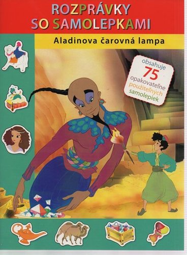 Kniha Aladinova čarovná lampa - Rozprávky so samolepkami - Van Gool