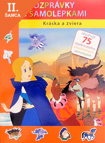 Lacná kniha Kráska a zviera - Rozprávky so samolepkami