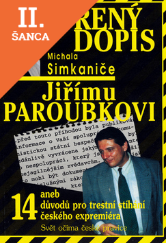 Lacná kniha Otevřený dopis Jiřímu Paroubkovi
