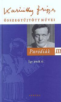 Kniha Paródiák III. - Frigyes Karinthy