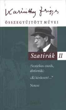 Szatírák II. (Szatirikus esszék, aforizmák)