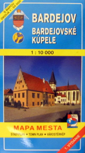 Bardejov, Bardejovské kúpele 1:10 000 - Mapa mesta