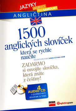 1500 anglických slovíček, která se rychle naučíte + 4 AUDIO CD