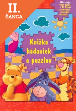 Lacná kniha Macko Puf - Knižka hádaniek a puzzlov