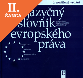 Lacná kniha Čtyřjazyčný slovník evropského práva