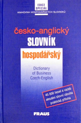Česko-anglický slovník hospodářský