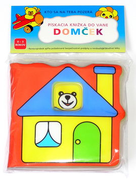 Pískacia knižka do vane - Domček