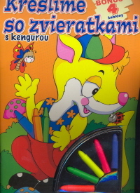 Kreslíme so zvieratkami - s kengurou