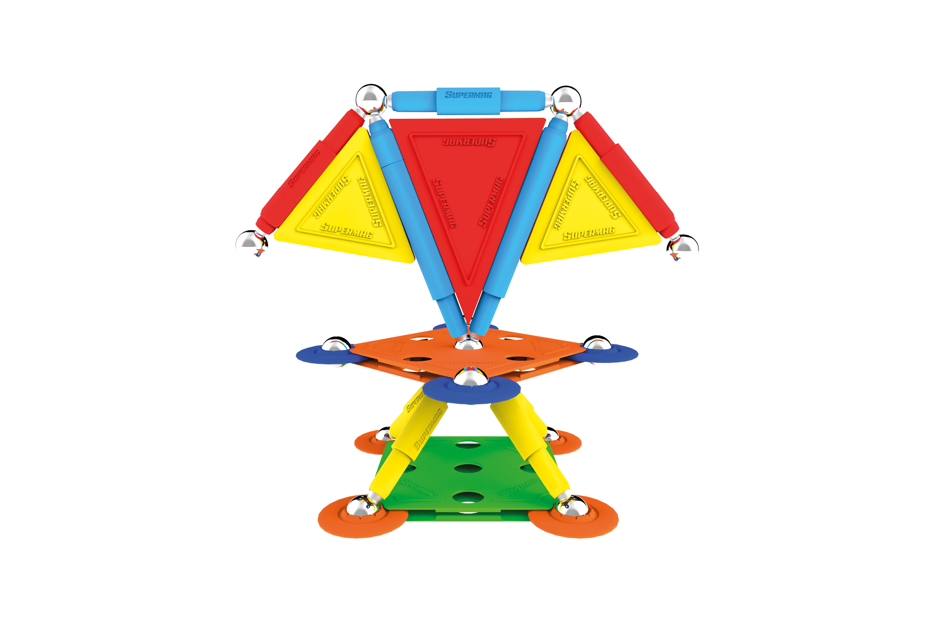 Magnetická stavebnica Multicolor 45