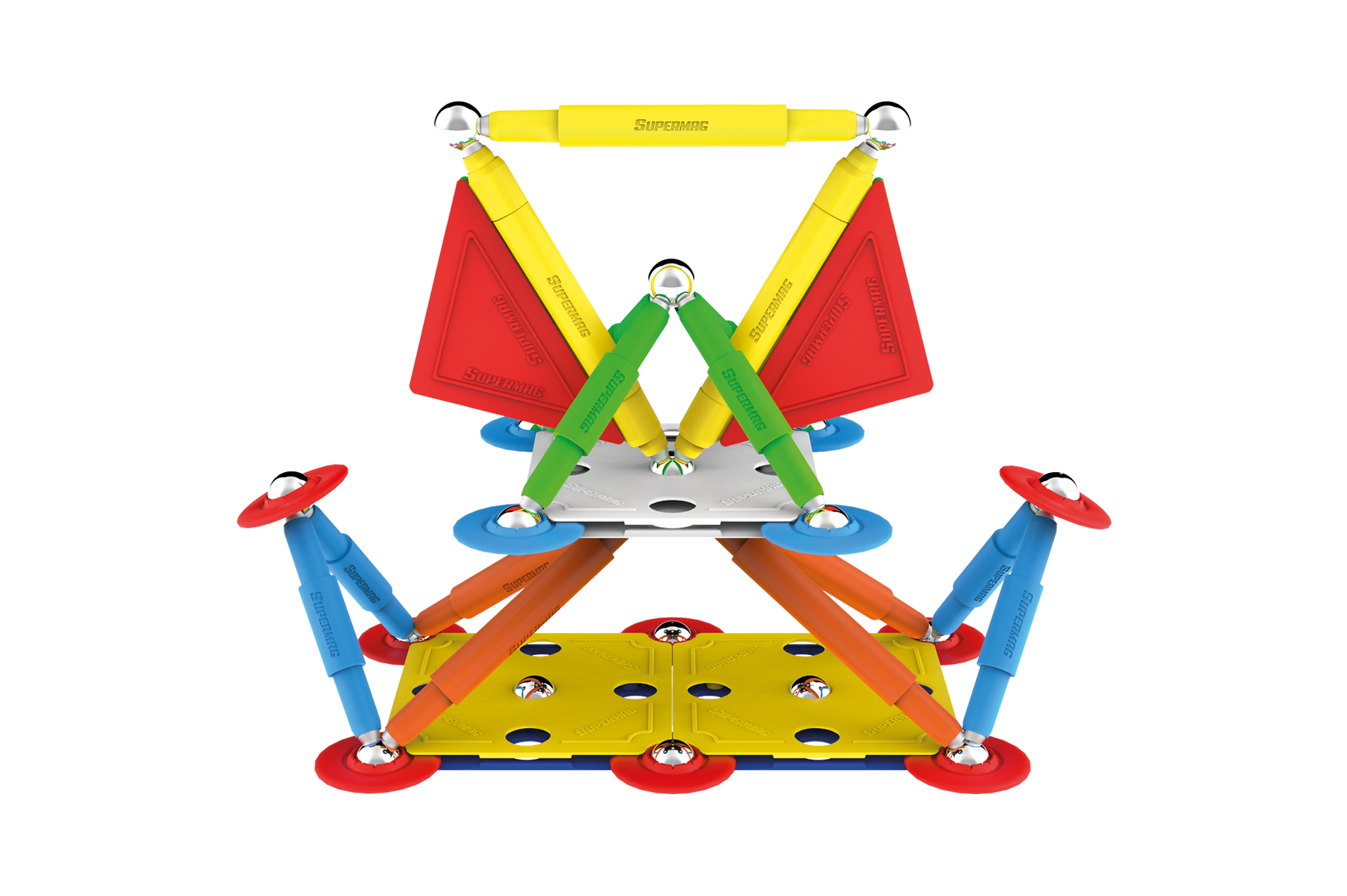 Magnetická stavebnica Multicolor 60
