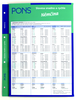 Slovesa snadno a rychle-Němčina