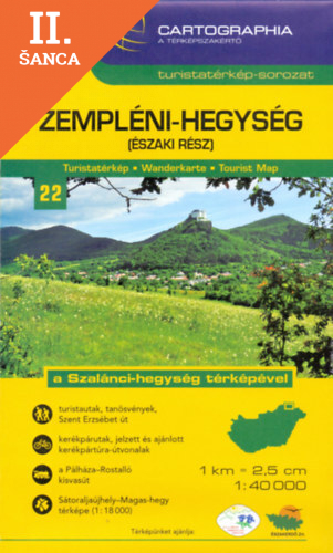 Lacná kniha Zempléni-hegység (északi rész) 1 : 40 000 - Turistatérkép