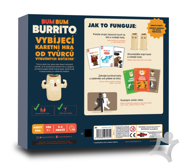 Kartová hra Bum Bum Burrito (hra v češtine)