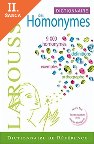 Lacná kniha Dictionnaire des homonymes