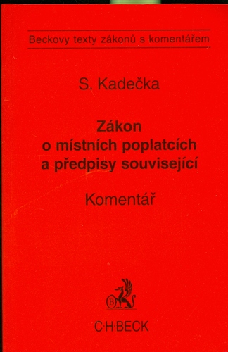 Zákon o místních poplatcích a předpisy související