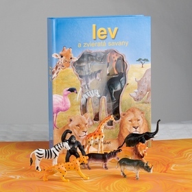 Kniha Lev a zvieratá savany