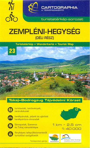 Zempléni-hegység (déli rész) 1 : 40 000 - Turistatérkép
