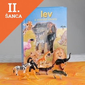 Lacná kniha Lev a zvieratá savany