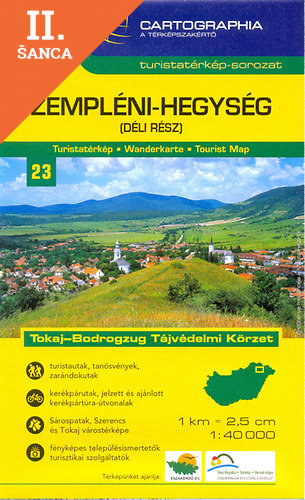 Lacná kniha Zempléni-hegység (déli rész) 1 : 40 000 - Turistatérkép
