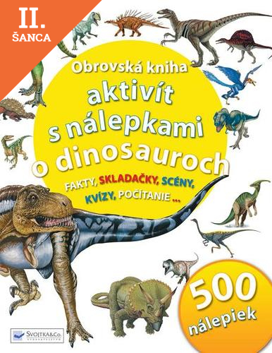 Lacná kniha Obrovská kniha s nálepkami o dinosauroch