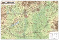 Magyarország domborzata és vizei 1 : 450 000 - Falitérkép